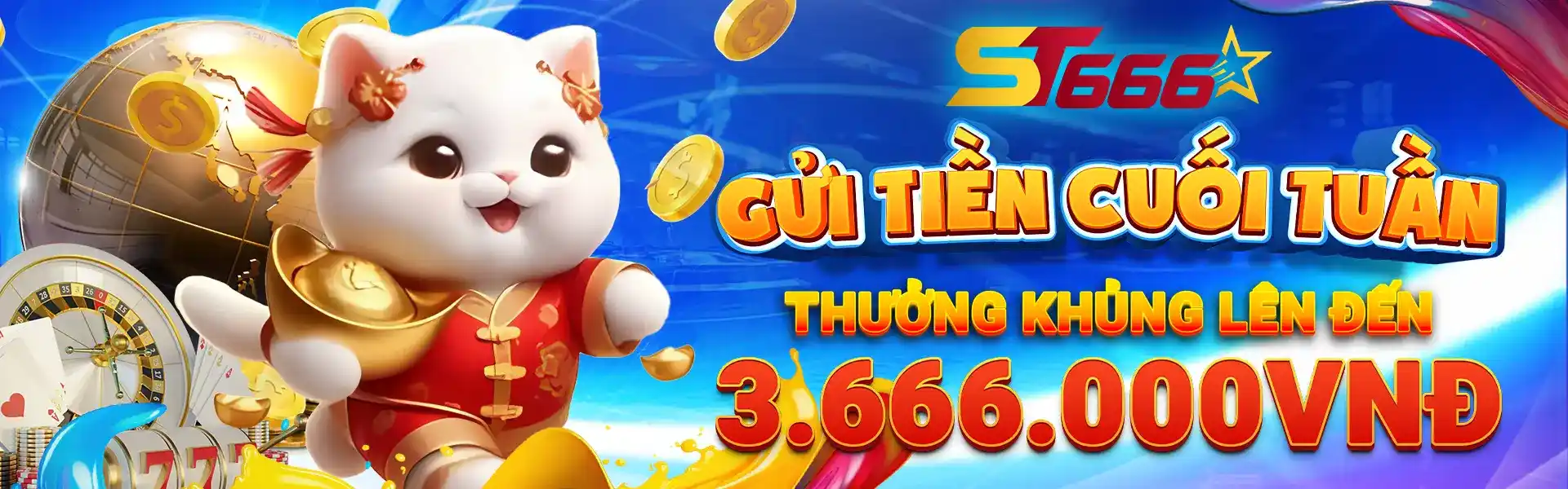 Nạp tiền ST666 thưởng khủng 3.666K